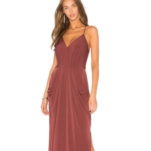 BCBGeneration Slit Midi Wedding guest dress